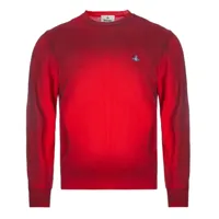 vivienne westwood men's faded long sleeve pullover red extra large