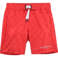 givenchy boys logo swimshorts red 8y