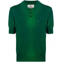 vivienne westwood men's faded pullover polo green s