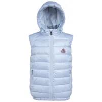 pyrenex unisex kids cheslin down hooded gilet blue 16y