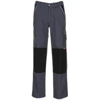 planam - pantalon canvas 320 gris/noir taille 42 - grau