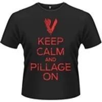 t-shirt vikings keep calm and pillage on