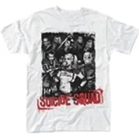 t-shirt suicide squad pose red text