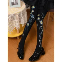 chaussettes lolita steampunk accessoire noir accessoires lolita