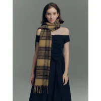 écharpe en laine pour femmes  plaid 20% laine de nouvelle-zélande  accessoires d&#39;hiver