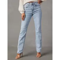 jeans femme cowboy taille relevée denim