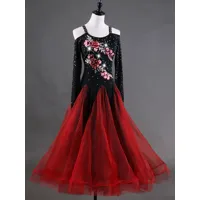 belle robe de bal performance color-block en organza pour adultes déguisements halloween