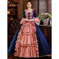 robe de costumes rétro rose femmes robe de bal de soirée marie-antoinette style médiéval