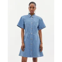 custommade robe en jean jamilah dots 999449457 bleu regular fit