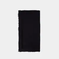écharpe alwin en laine mélangé noire