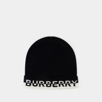 bonnet beannie - burberry - cachemire - noir