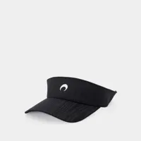 casquette visière moire - marine serre - synthétique - noir