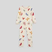 pyjama long motifs papillons en velours bio