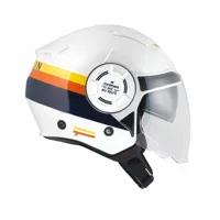 pull-in garybow open face helmet blanc s