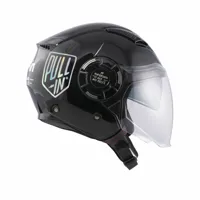 pull-in holographic open face helmet noir xs