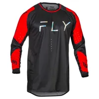 fly racing evolution dst long sleeve t-shirt rouge,noir s homme