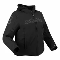 bering davis qs oversized hoodie jacket noir t2 femme