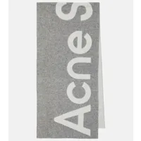 acne studios écharpe toronty en laine mélangée à logo
