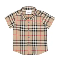 burberry kids bébé – chemise en coton à carreaux