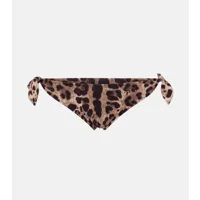 dolce&gabbana culotte de bikini à motif léopard