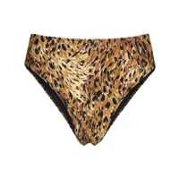 tropic of c culotte de bikini vibe à imprimé animal