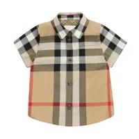 burberry kids bébé – chemise vintage check en coton mélangé