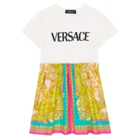 versace kids robe t-shirt barocco en coton