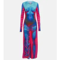 y/project x jean paul gaultier – robe longue body morph