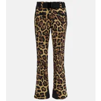 goldbergh pantalon de ski pippa à motif jaguar