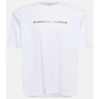 alexandre vauthier t-shirt en coton à logo