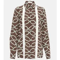 valentino chemise chain 1967 en soie