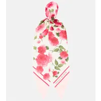 magda butrym foulard en soie à fleurs