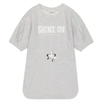 brunello cucinelli kids robe sweat-shirt imprimée en coton