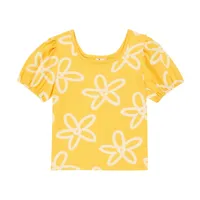 jellymallow t-shirt en coton à fleurs