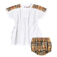 burberry kids bébé – robe et culotte bloomer burberry check