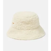 balmain chapeau bob en laine mélangée à logo