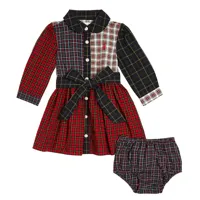 polo ralph lauren kids bébé – ensemble robe et culotte bloomer junia