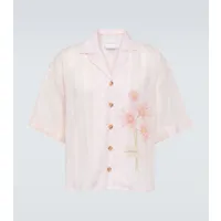 king & tuckfield chemise oversize en coton à fleurs