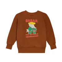 the animals observatory x babar – sweat-shirt imprimé en coton