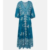 juliet dunn robe longue dhaka imprimée en coton