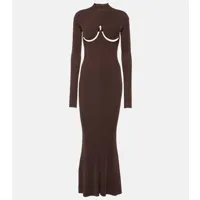dion lee robe longue double underwire