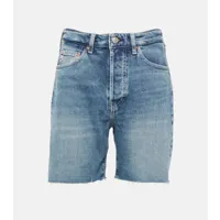 ag jeans short à taille haute en jean