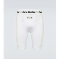 acne studios short cycliste à logo
