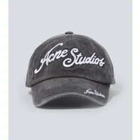 acne studios casquette en coton à logo