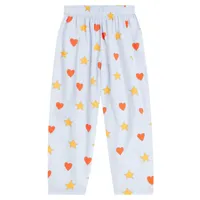 tinycottons pantalon hearts and stars en coton
