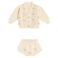 the new society bébé – set cardigan et culotte bloomer ambrose en coton