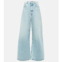 sportmax jean ample angri à taille basse