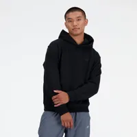 new balance homme athletics french terry hoodie en noir, cotton fleece, taille xs