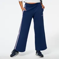 new balance femme pantalons nb sport graphic en bleu, cotton, taille m