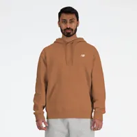 new balance homme sport essentials french terry hoodie en marron, cotton, taille 2xl